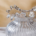 Wave Glass Flower Vase Large 8 Inch Nestasia