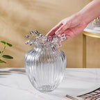 Wave Glass Flower Vase Large 8 Inch Nestasia