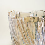 Spiral Winds Glass Flower Vase Amber Large 11 Inch Nestasia