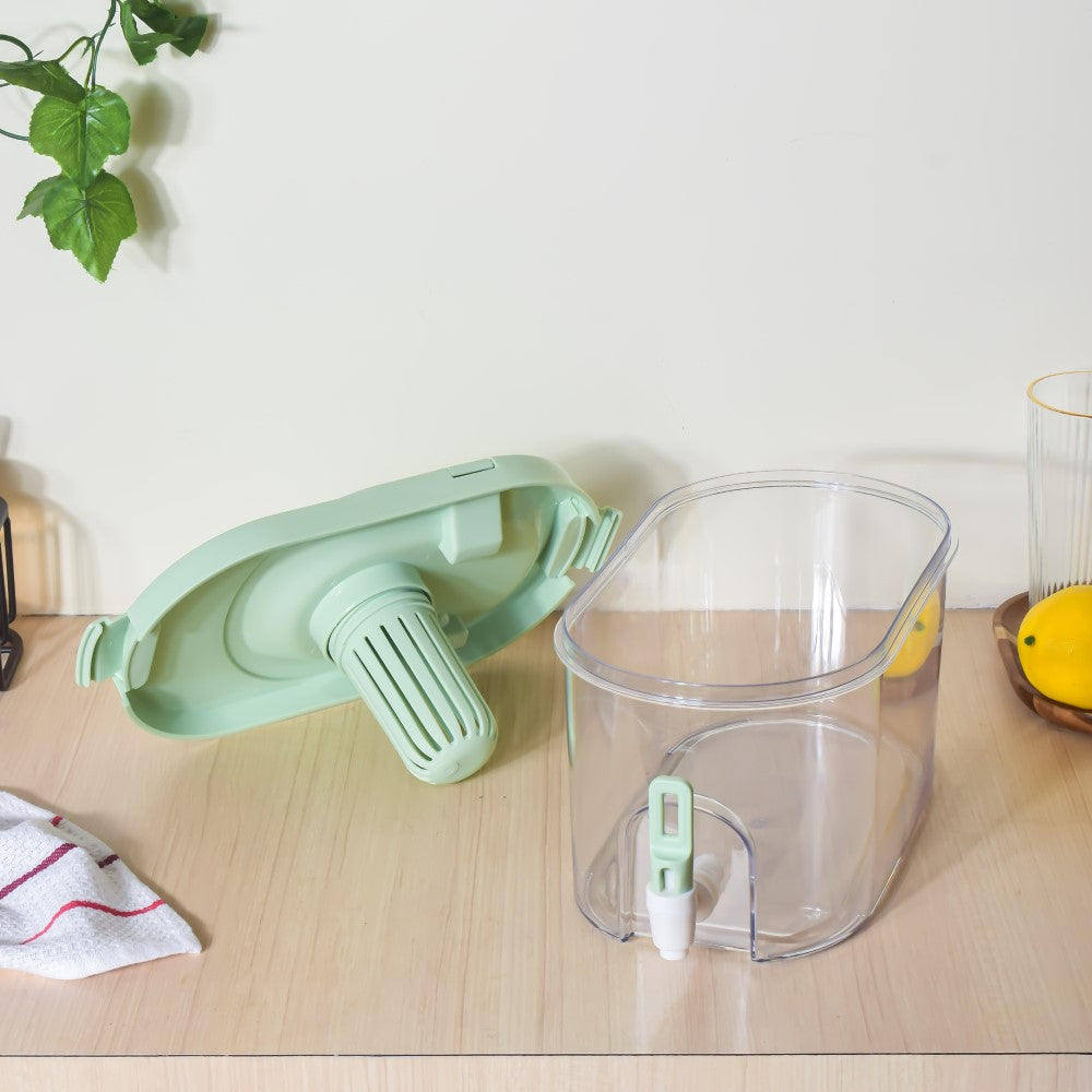Drink Dispenser With Infuser Green 2250ml Nestasia