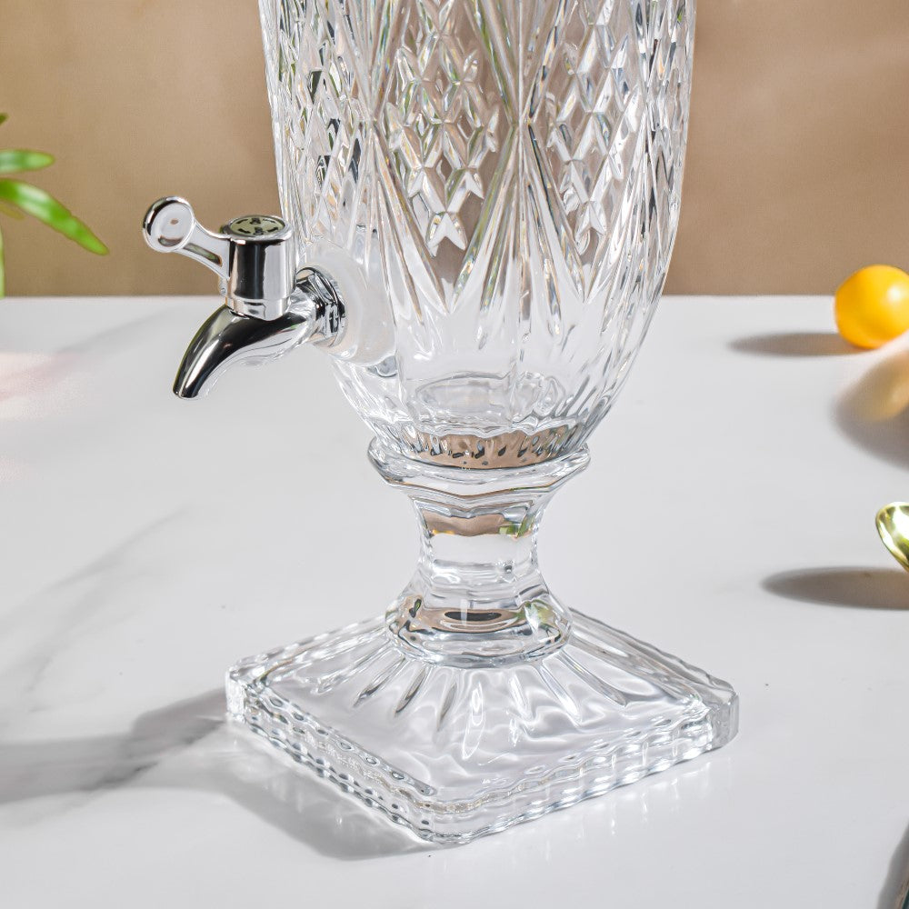 Vintage Textured Glass Water Dispenser Nestasia