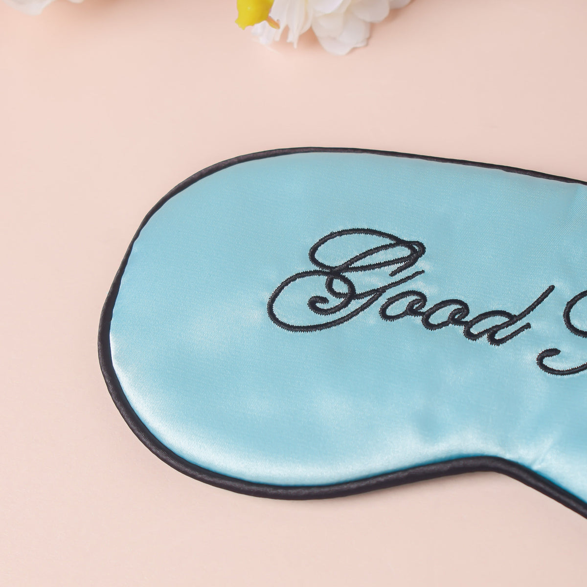 Good Night Sleep Satin Eye Mask Blue Nestasia