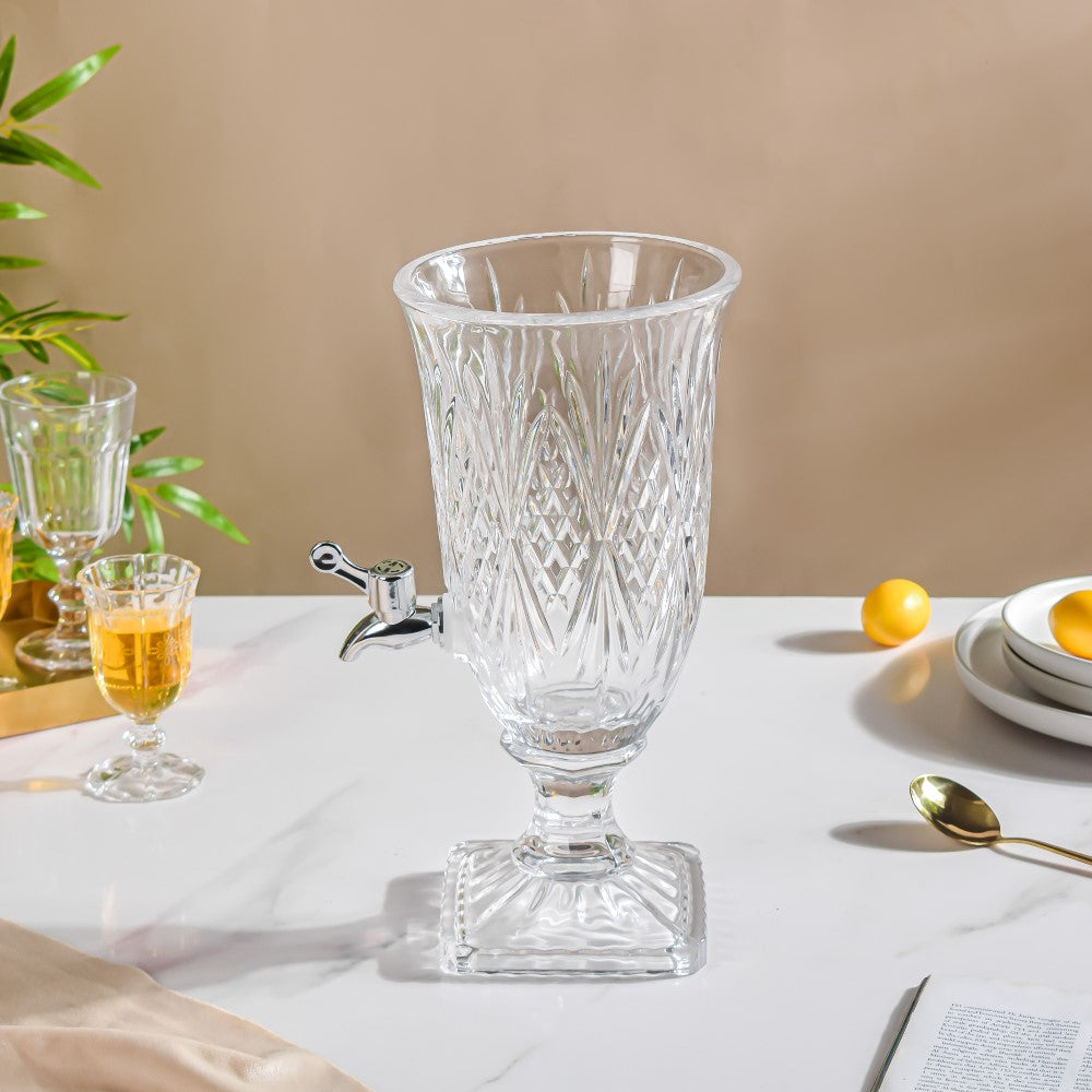 Vintage Textured Glass Water Dispenser Nestasia