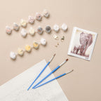 Elephant And Cub DIY Paint By Numbers Kit Nestasia