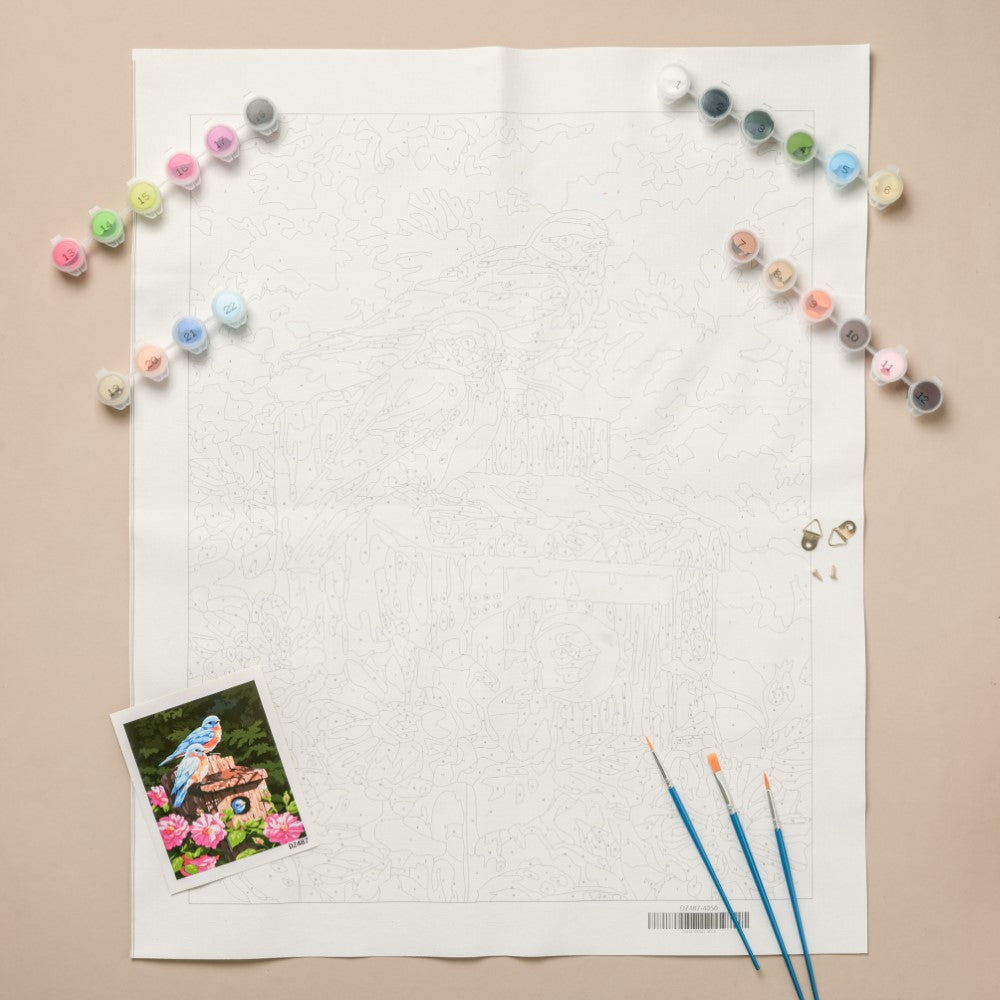 Bluebirds DIY Kit Painting By Numbers Nestasia