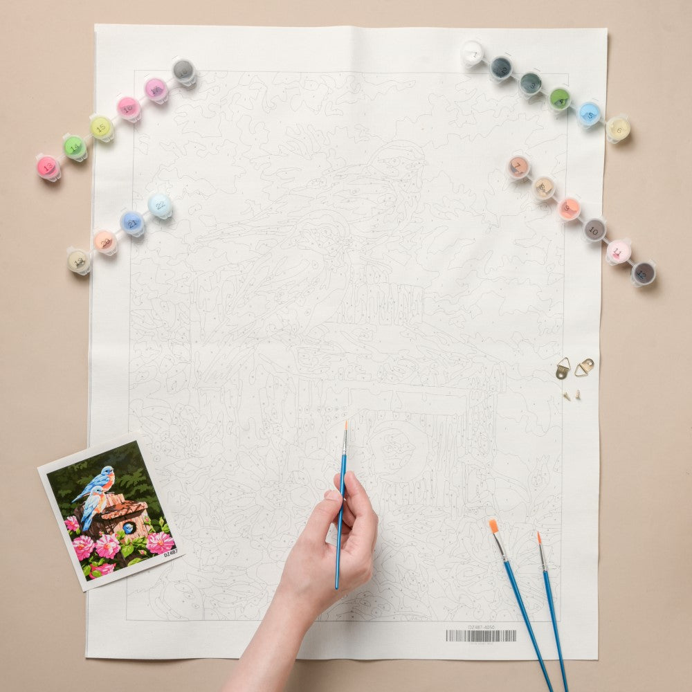 Bluebirds DIY Kit Painting By Numbers Nestasia