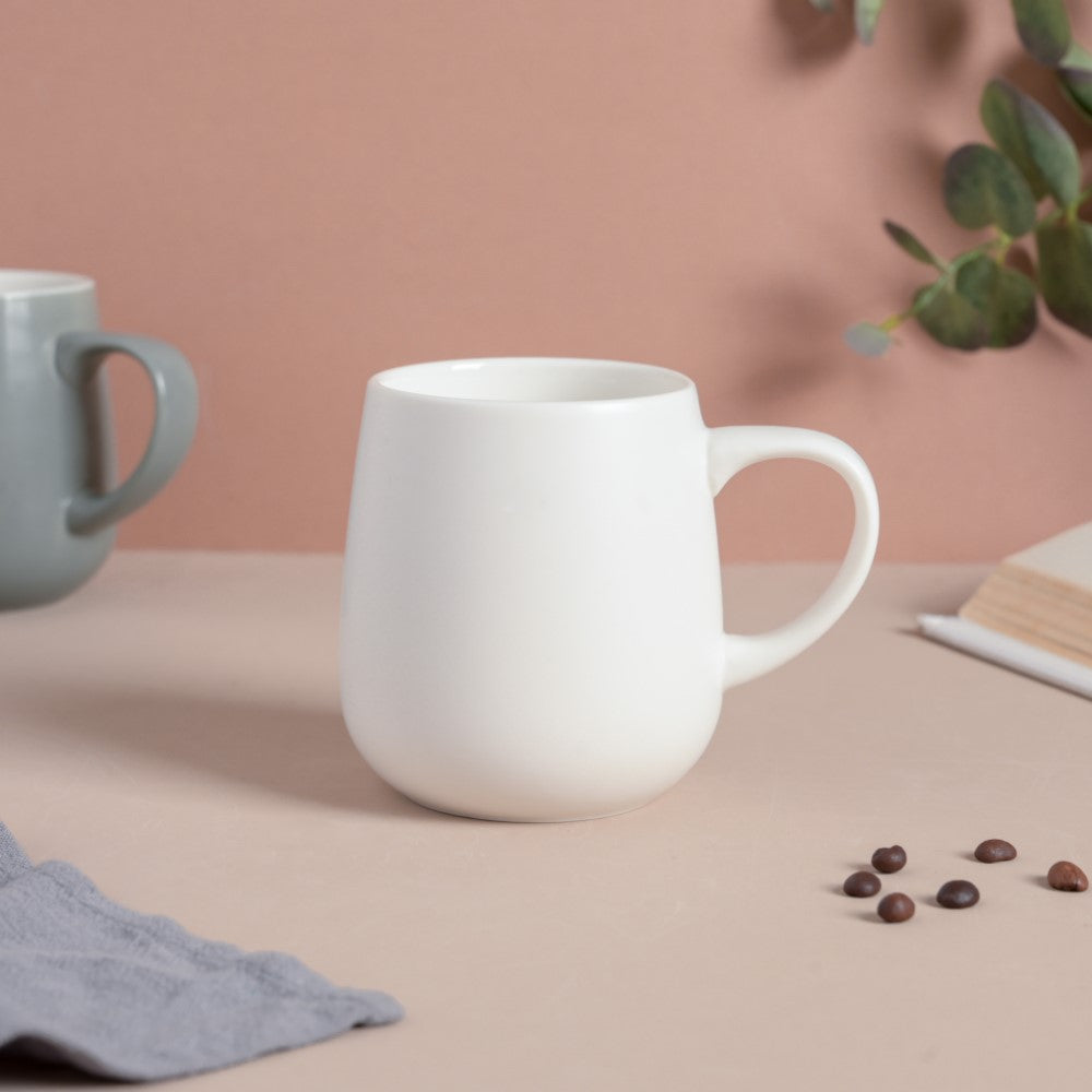 Daisy White Ceramic Cup 250 ml Nestasia