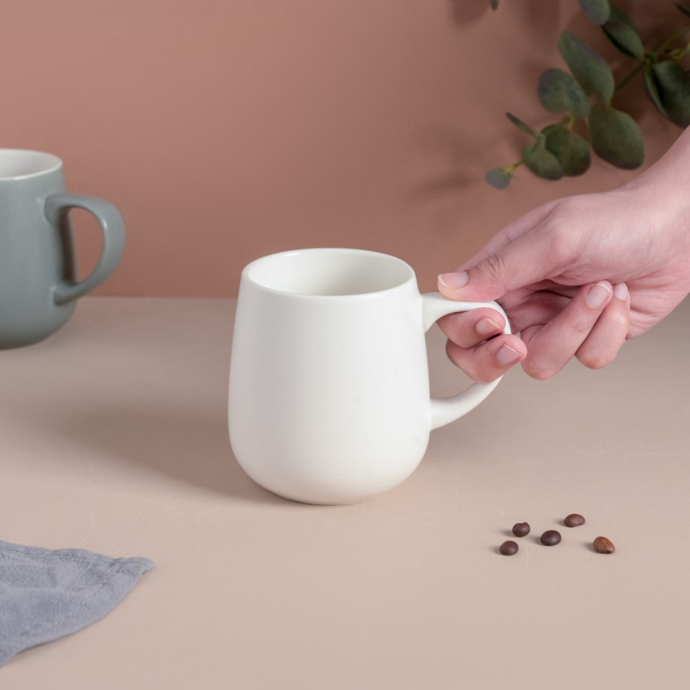 Daisy White Ceramic Cup 250 ml Nestasia