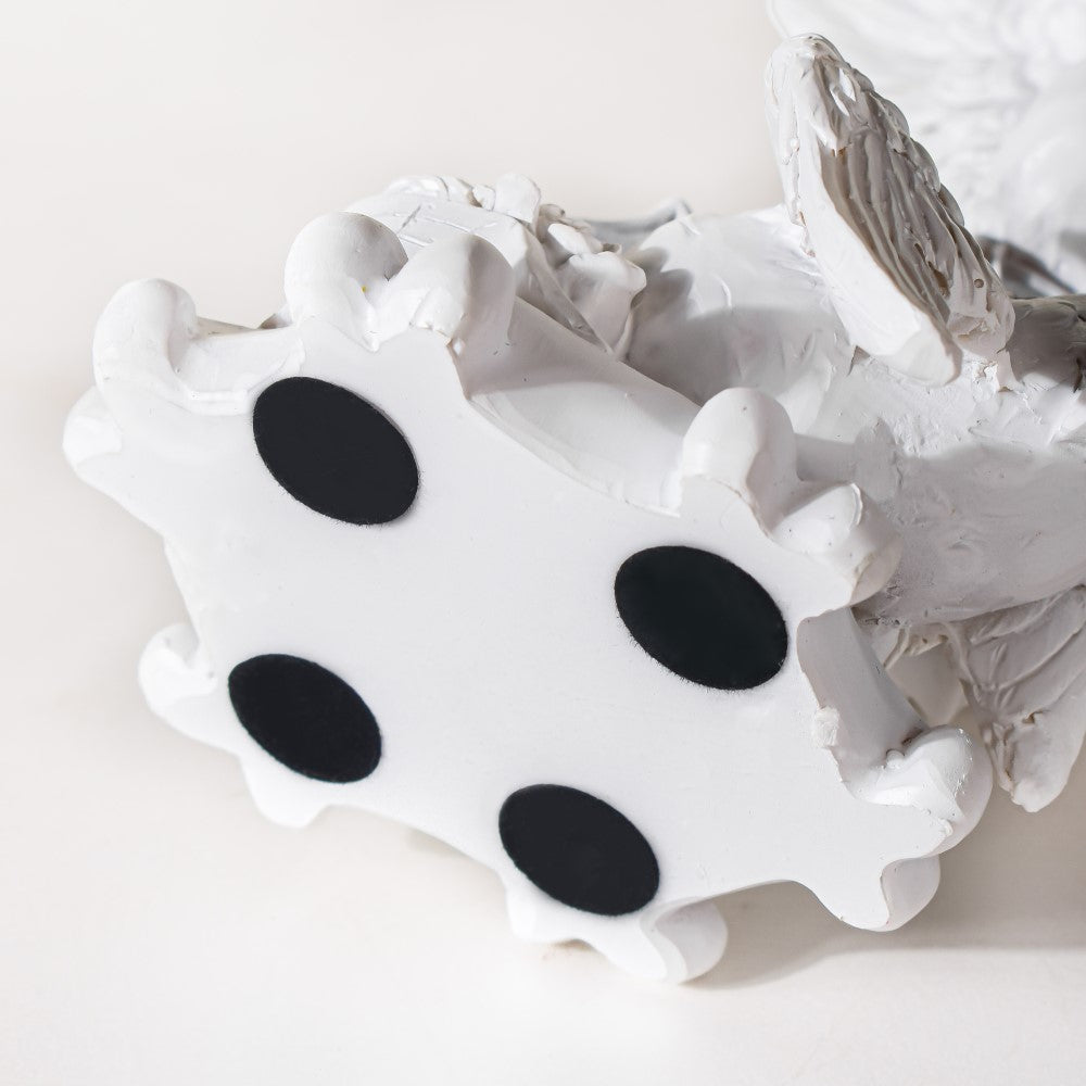 Dove Birds With Violin Decor White Nestasia