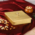Brass Handcrafted Dry Fruit Box with Lid – Traditional Indian Brassware (2.9 Inch) Vedansh Craft