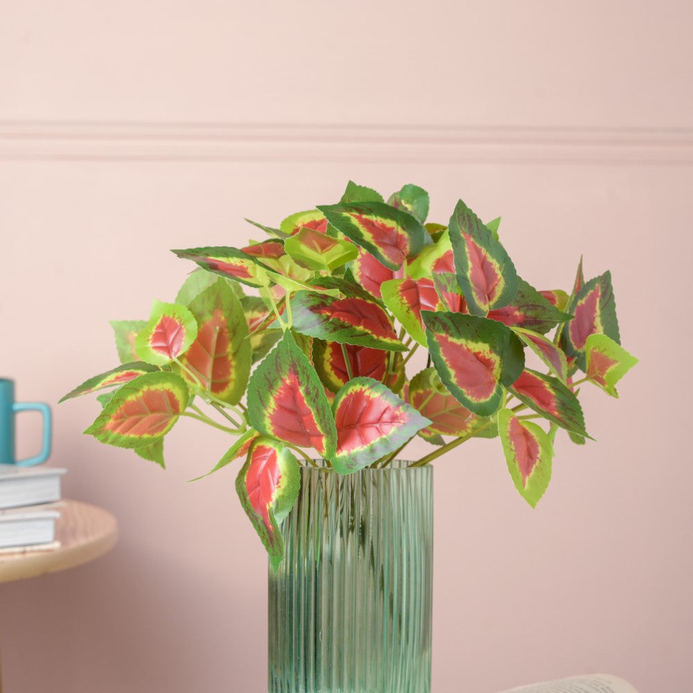 Artificial Decorative Coleus Leaves Set of 2 Nestasia