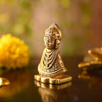 Brass Khatu shyam Idol – Handmade Premium Brass Decor (2.8 Inch) Vedansh Craft