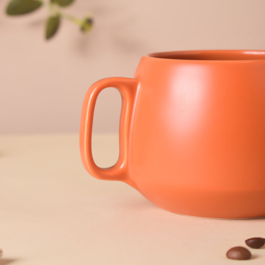 Terracotta Brown Round Mug 350 ml Nestasia