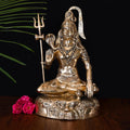 Brass Sitting Lord Shiva Idol (18.5 Inch) Vedansh Craft