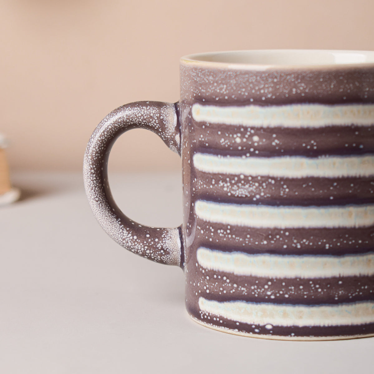 Black And White Textured Cup Set 150 ml Nestasia