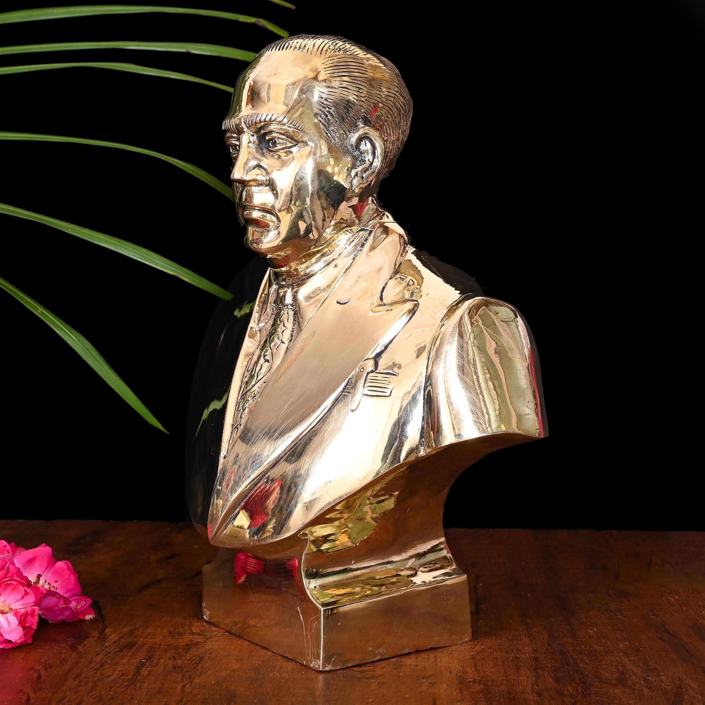 Brass Bhimrao Ambedkar Bust Statue (14 Inch) Vedansh Craft
