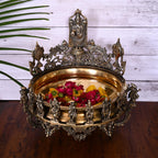 Brass Traditional Dashavatara /Vishnu Avatar Urli (16.5 Inch) Vedansh Craft