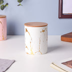 Auric Marble White Jar with Lid Nestasia