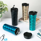 Double Walled Travel Tumbler Gold 500ml Nestasia