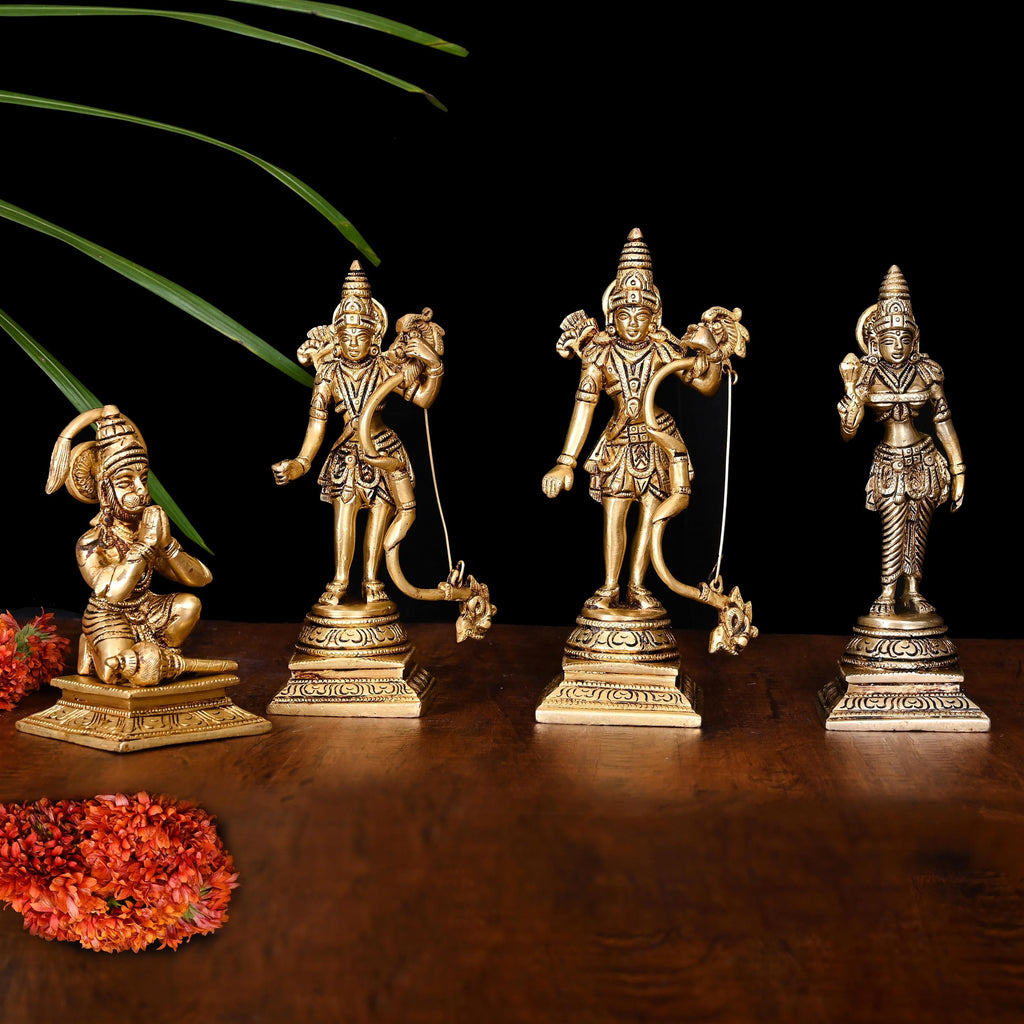 Brass Ram Darbar Idol Set Vedansh Craft