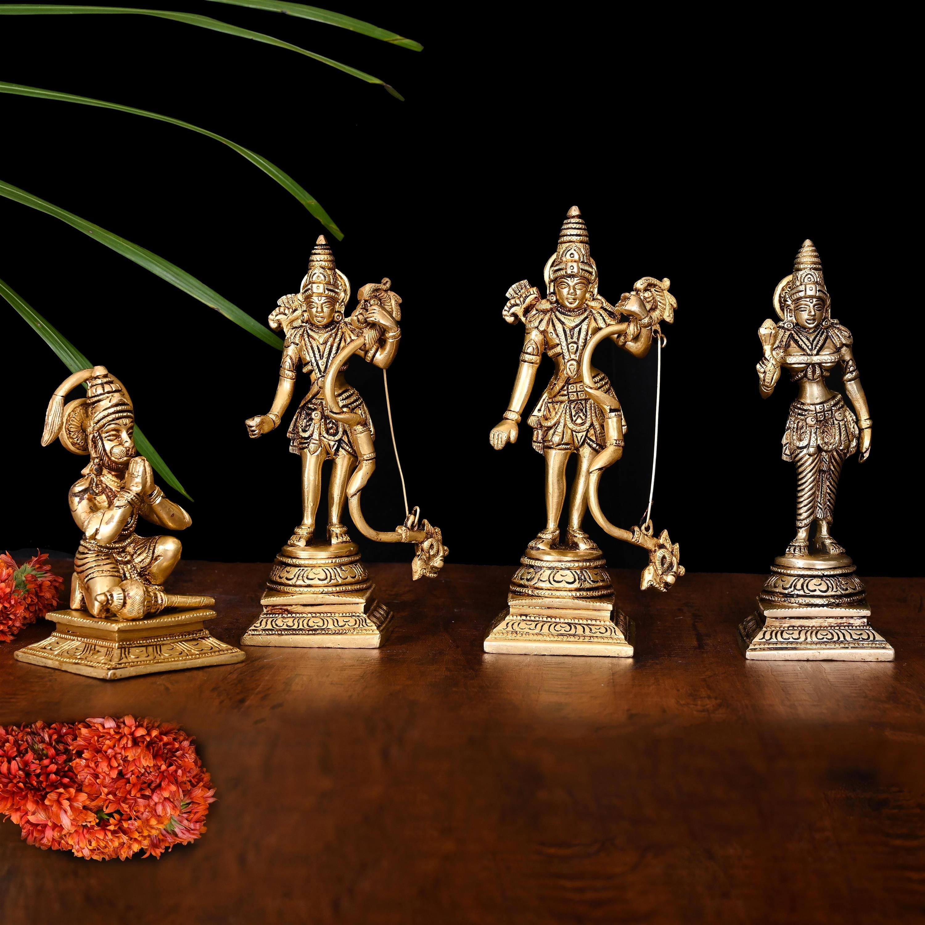 Brass Ram Darbar Idol Set Vedansh Craft