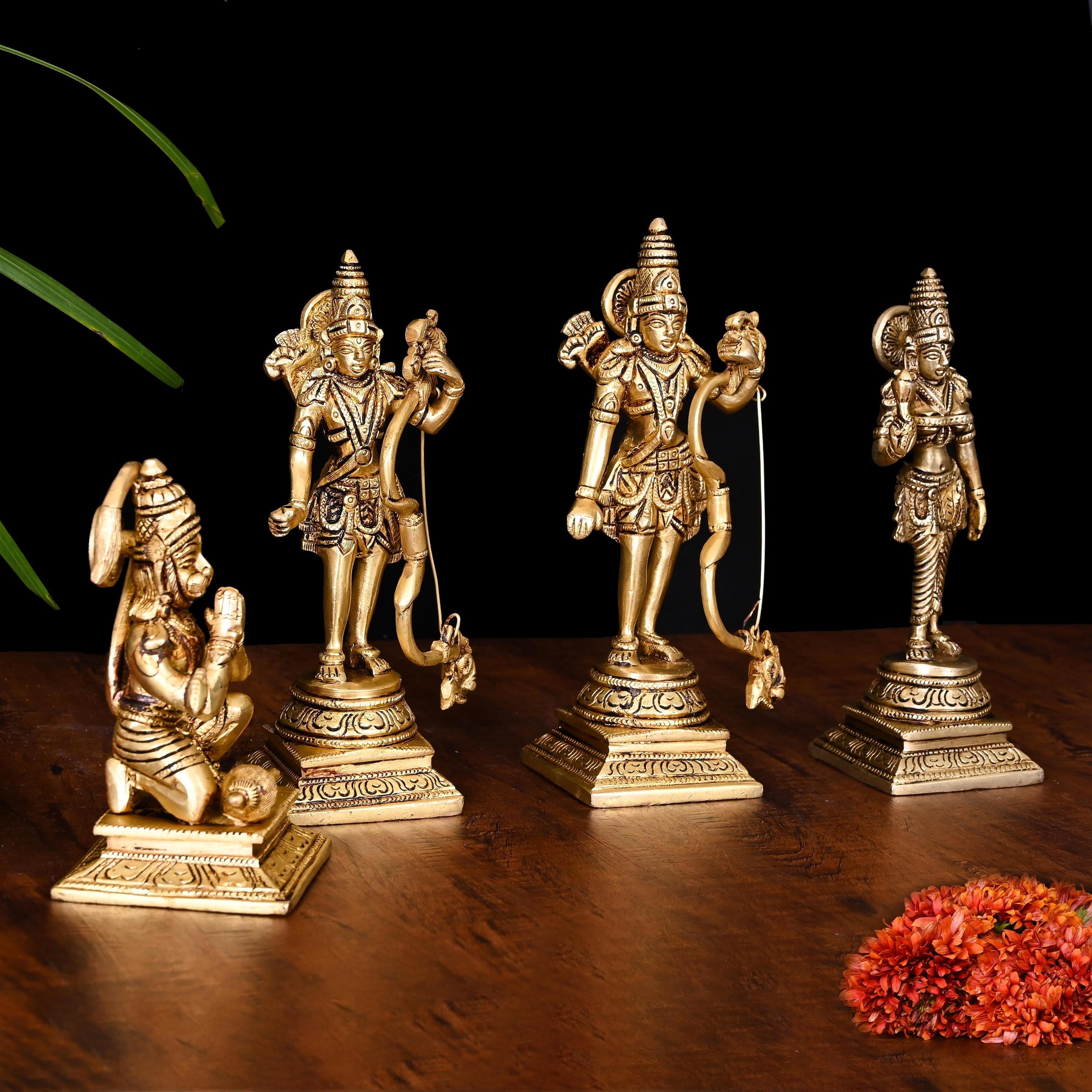 Brass Ram Darbar Idol Set Vedansh Craft