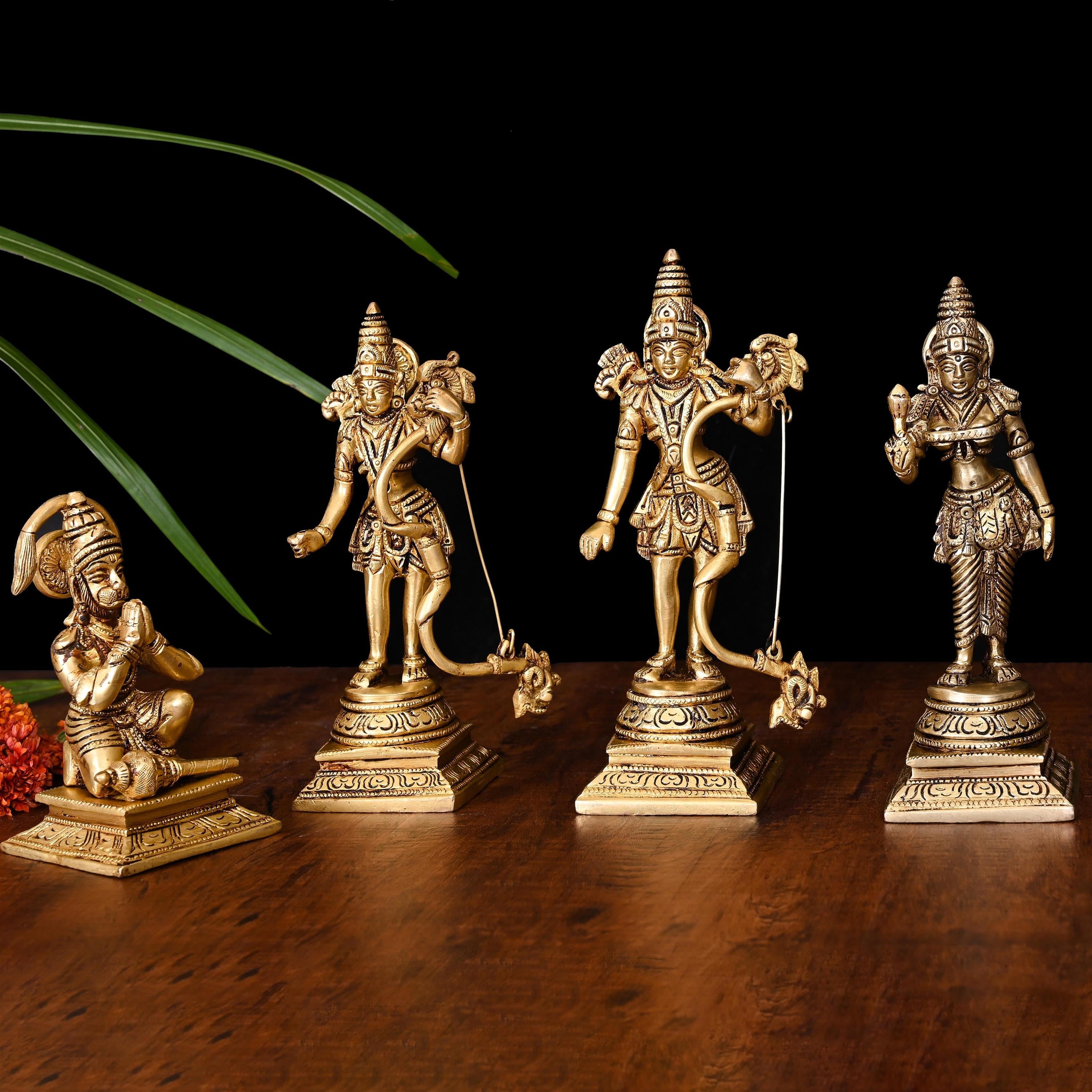 Brass Ram Darbar Idol Set Vedansh Craft
