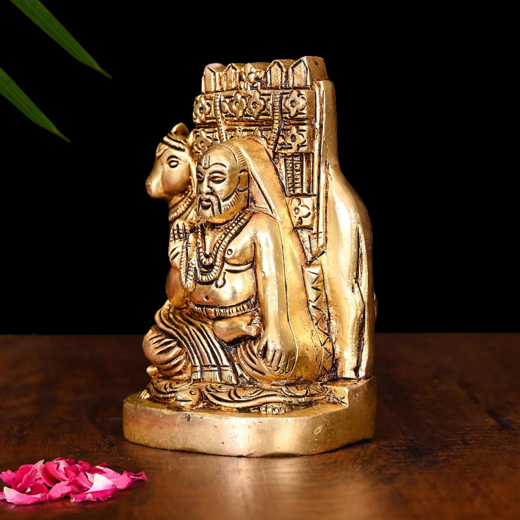 Brass Raghavendra Swamy Idol (6 Inch) Vedansh Craft