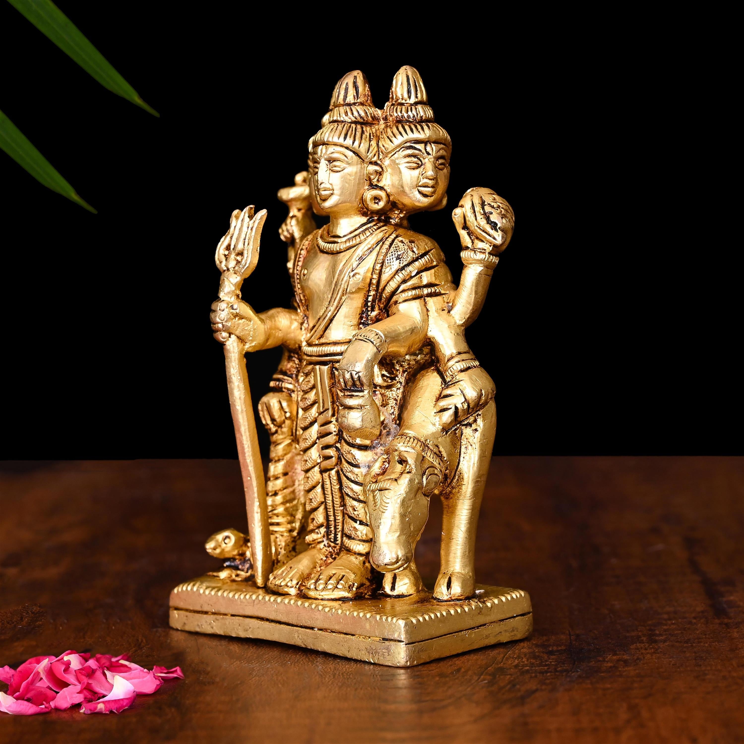Brass Lord Dattatreya Idol (4.5 Inch) Vedansh Craft