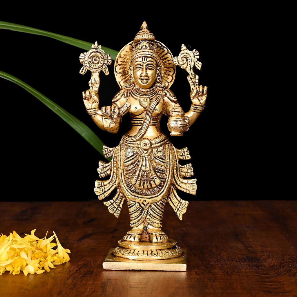 Brass Lord Dhanvantari Idol (7.5 Inch) Vedansh Craft