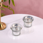 Shiny Tea Light Holder Set of 2 Nestasia