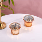 Shiny Tea Light Holder Set of 2 Nestasia
