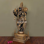 Brass Standing Krishna Statue/Idol (41 Inch) Vedansh Craft