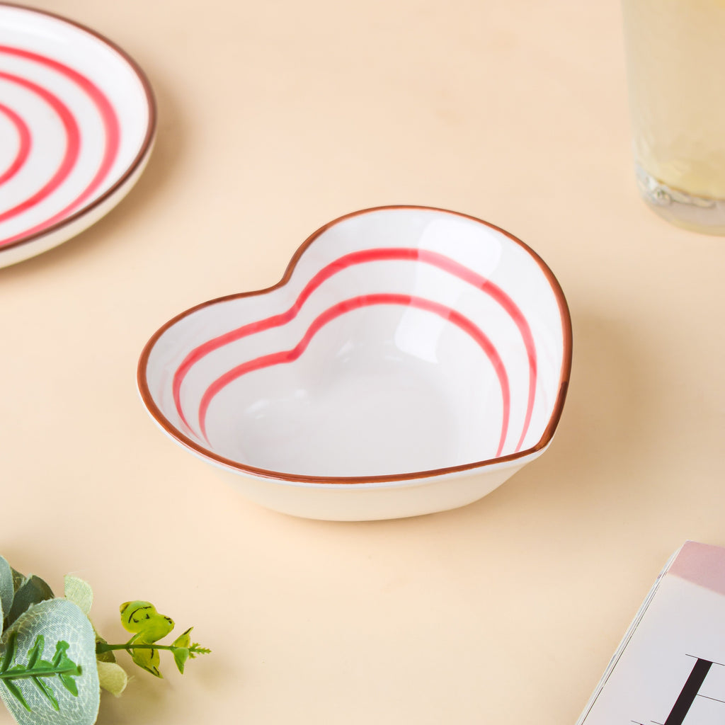 Spiral Red And Blue 22 Piece Dinner Set For 6 Nestasia