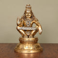 Brass Lord Ayyappa/Ayyappan Superfine Idol (9.5 Inch) Vedansh Craft