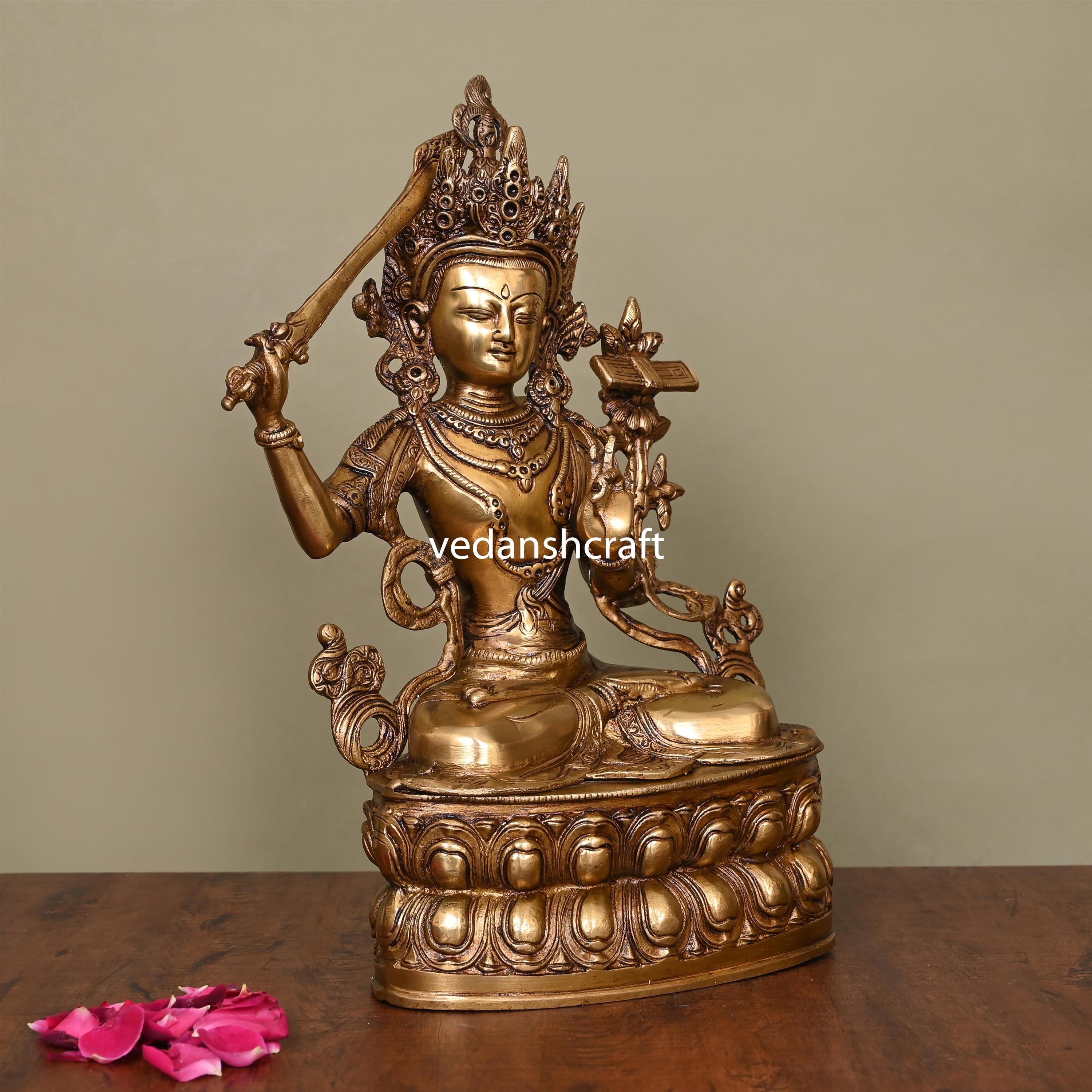 Brass Tara Devi Idol (14 Inch) Vedansh Craft