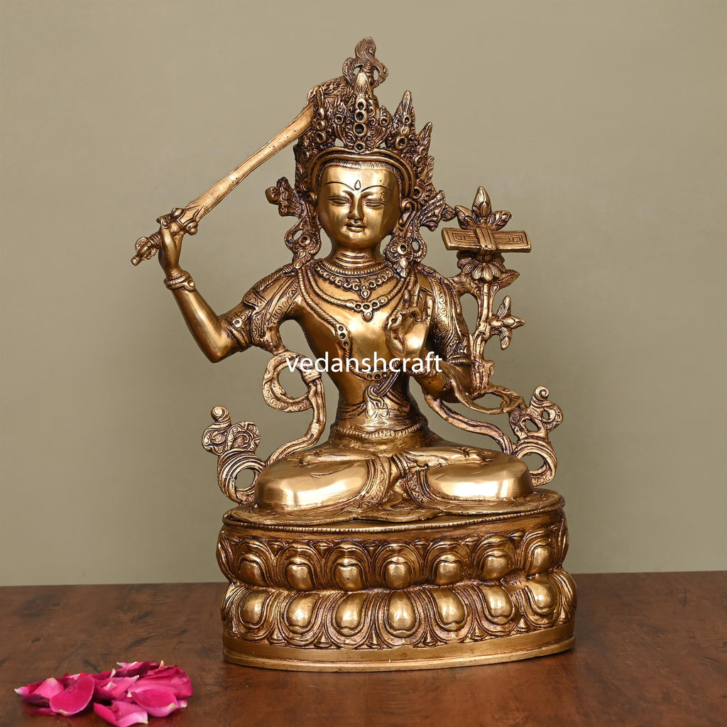 Brass Tara Devi Idol (14 Inch) Vedansh Craft