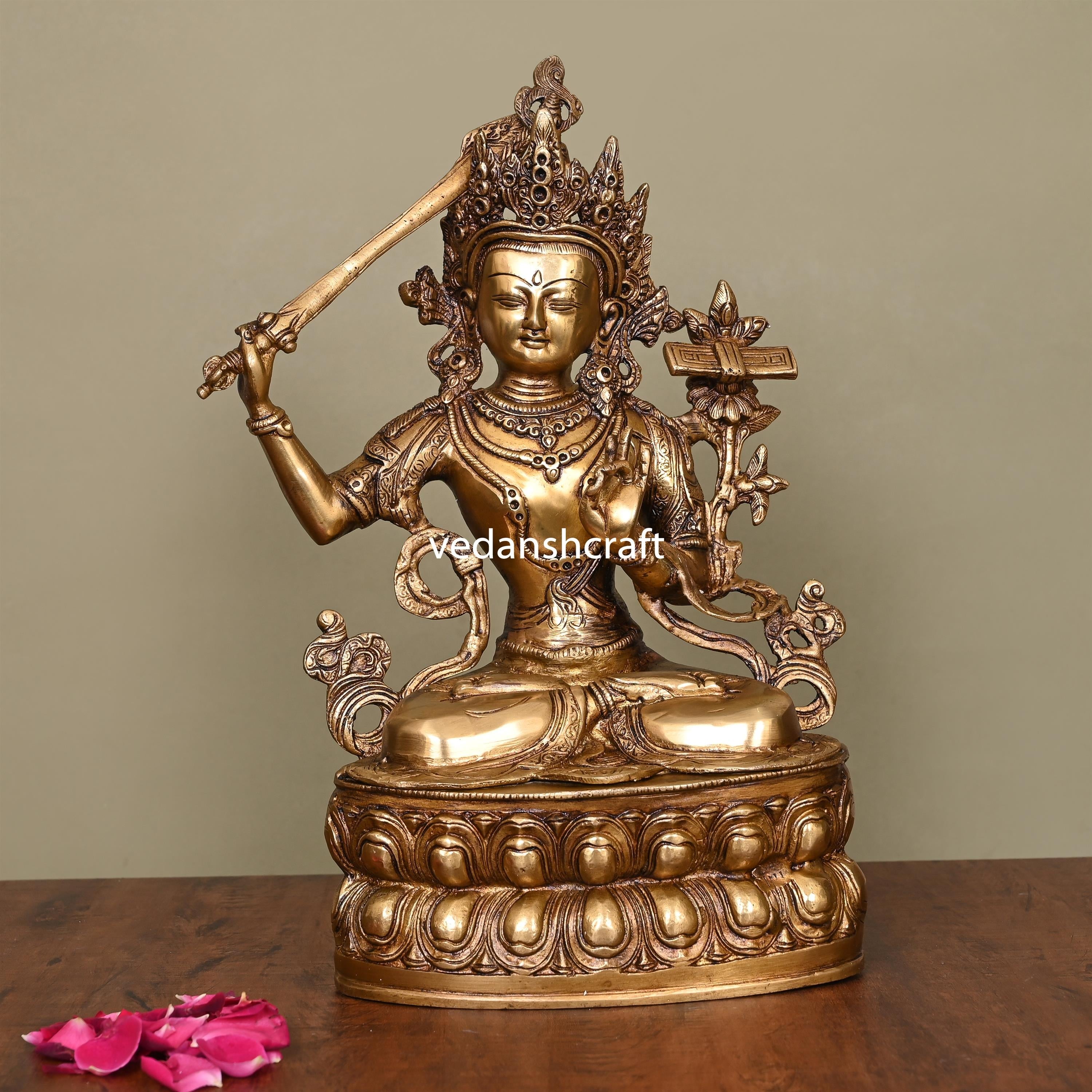 Brass Tara Devi Idol (14 Inch) Vedansh Craft