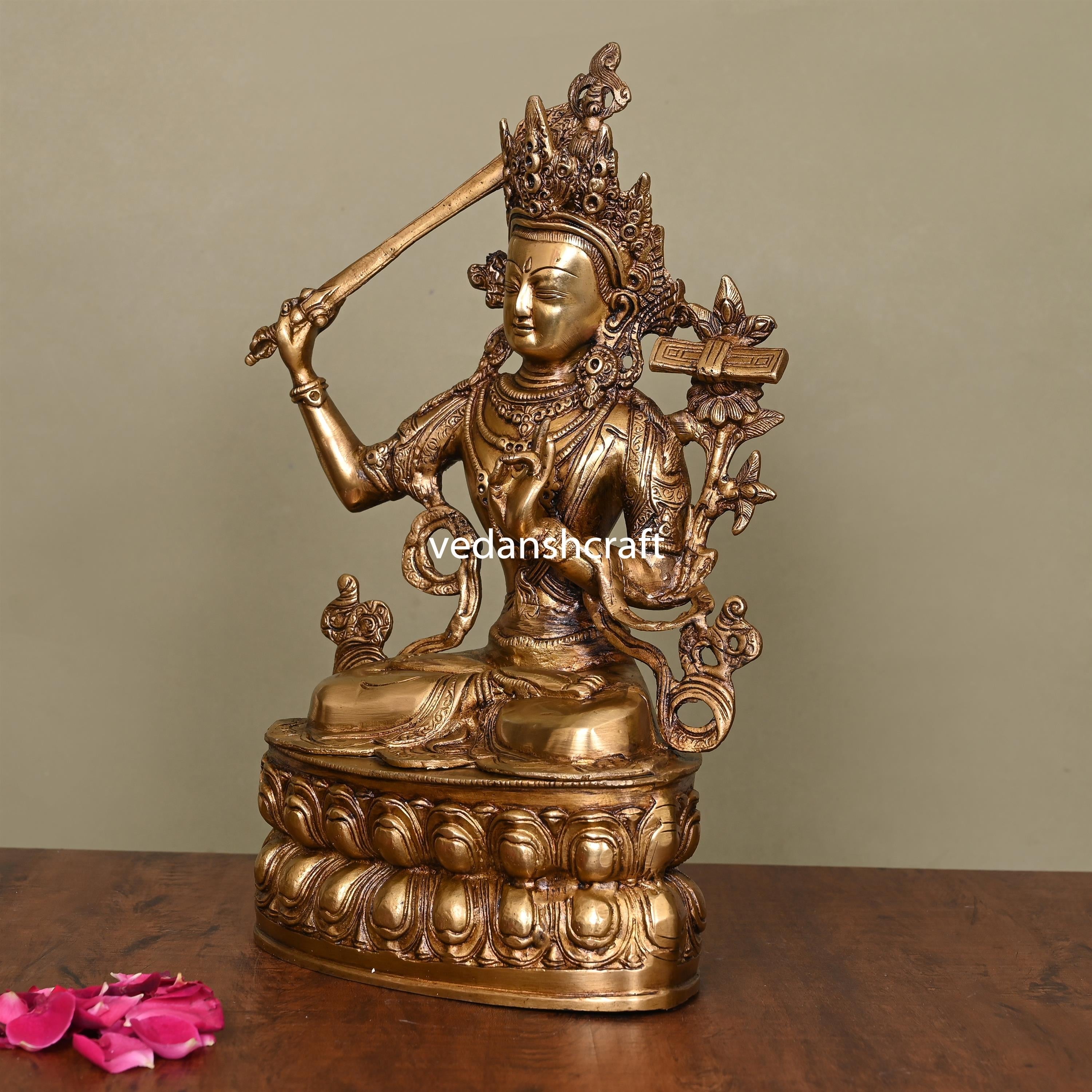 Brass Tara Devi Idol (14 Inch) Vedansh Craft