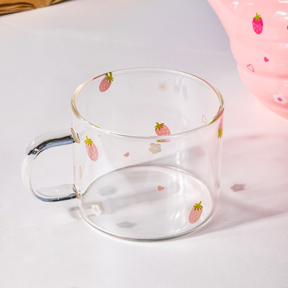 Bunny Tea Cup And Kettle Pink Nestasia