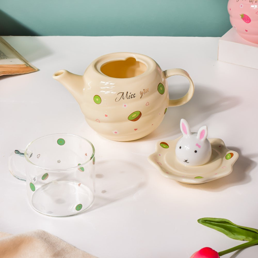 Bunny Cup And Kettle Cream Nestasia