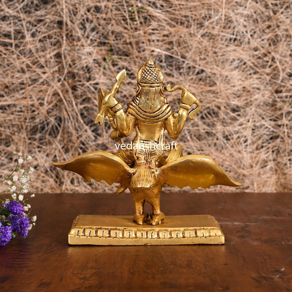 Brass Shani Dev Idol (7 Inch) Vedansh Craft