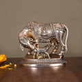 Brass Kamdhenu Cow With Calf Idol (7.2 Inch) Vedansh Craft