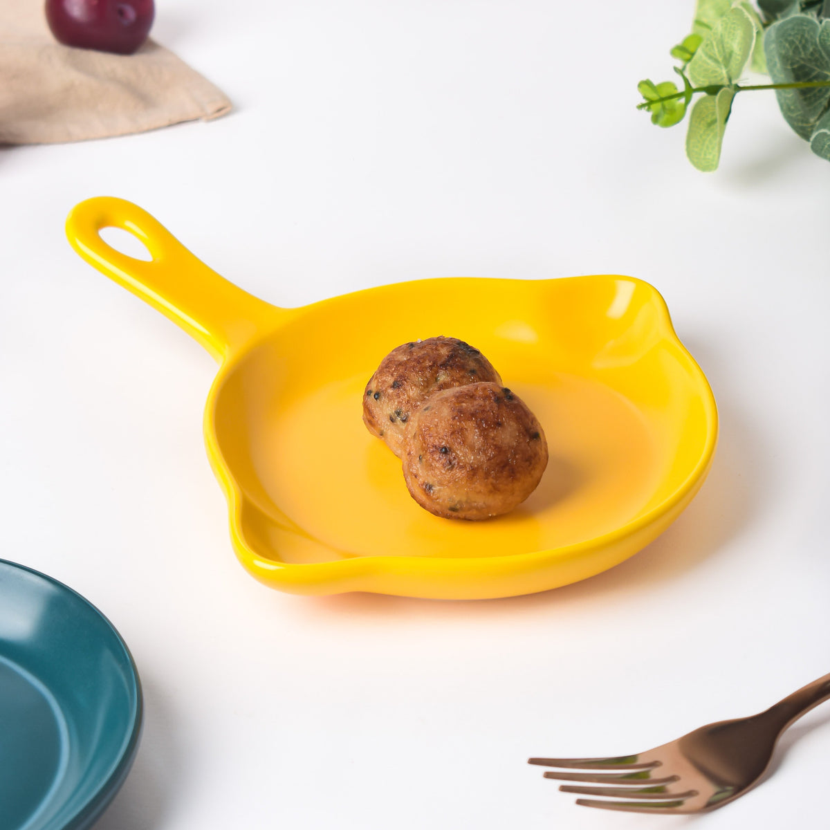 Yellow Microwavable Baking Tray 6 inch Nestasia