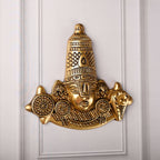 Brass Handcrafted Tirupati Balaji/Venkateshwar Face Wall Hanging (6 Inch) Vedansh Craft