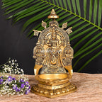 Brass Mookambika Devi Diya (12 Inch) Vedansh Craft