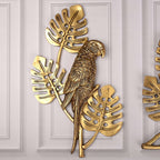 Brass Handcrafted Parrot Wall Hanging Pair – Traditional Brass Decor (12.5 Inch) Vedansh Craft