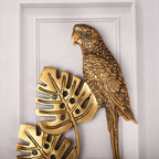 Brass Handcrafted Parrot Wall Hanging Pair – Traditional Brass Decor (12.5 Inch) Vedansh Craft