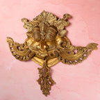 Brass Handcrafted Yali/kirtimukha Face Door Knocker – Traditional Indian Brassware (18 Inch) Vedansh Craft