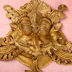 Brass Handcrafted Yali/kirtimukha Face Door Knocker – Traditional Indian Brassware (18 Inch) Vedansh Craft
